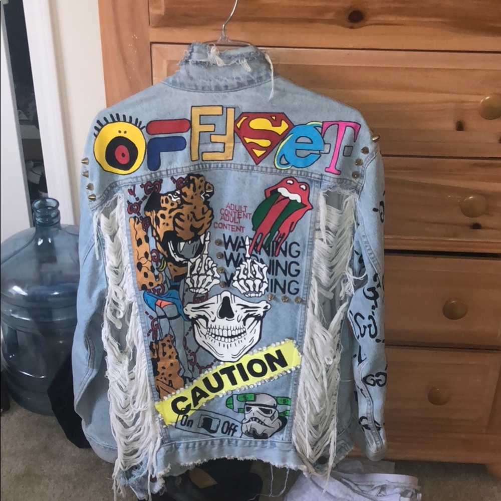 Custom Denim Jacket for Cardi B & Offset
